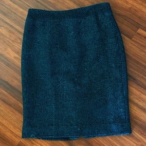 ECCOCI Very Unique Teal Tweed Skirt size 4